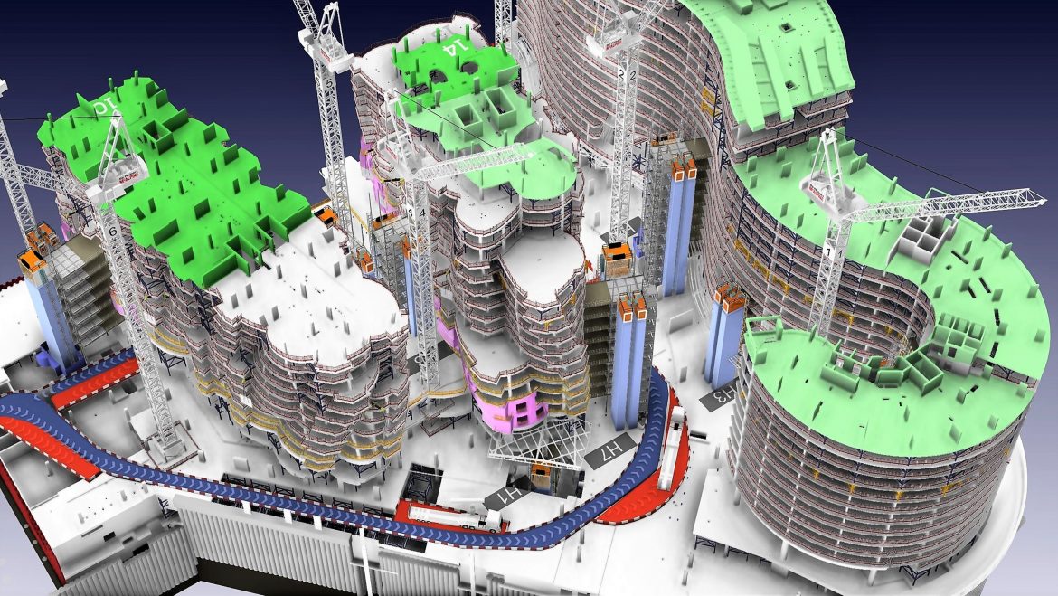 A 4D construction model