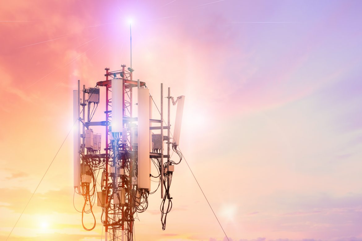 A mobile phone mast