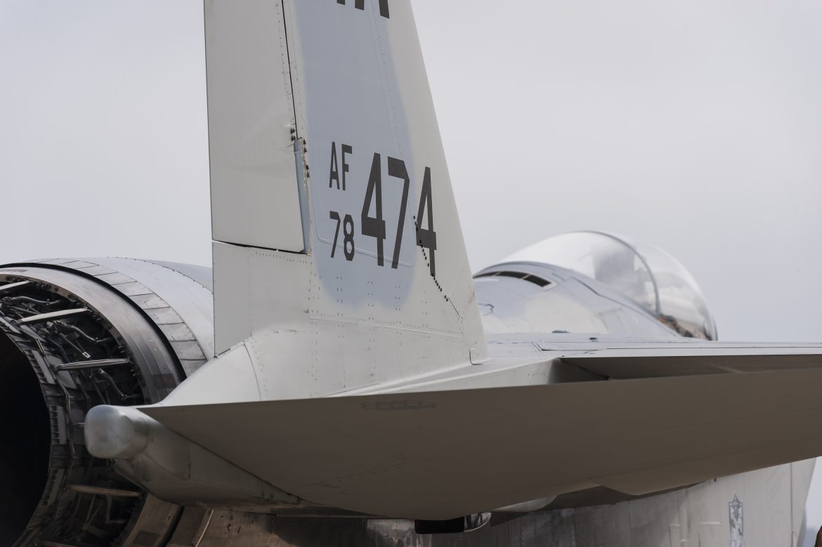 A fighter jet at Joint Base Andrews