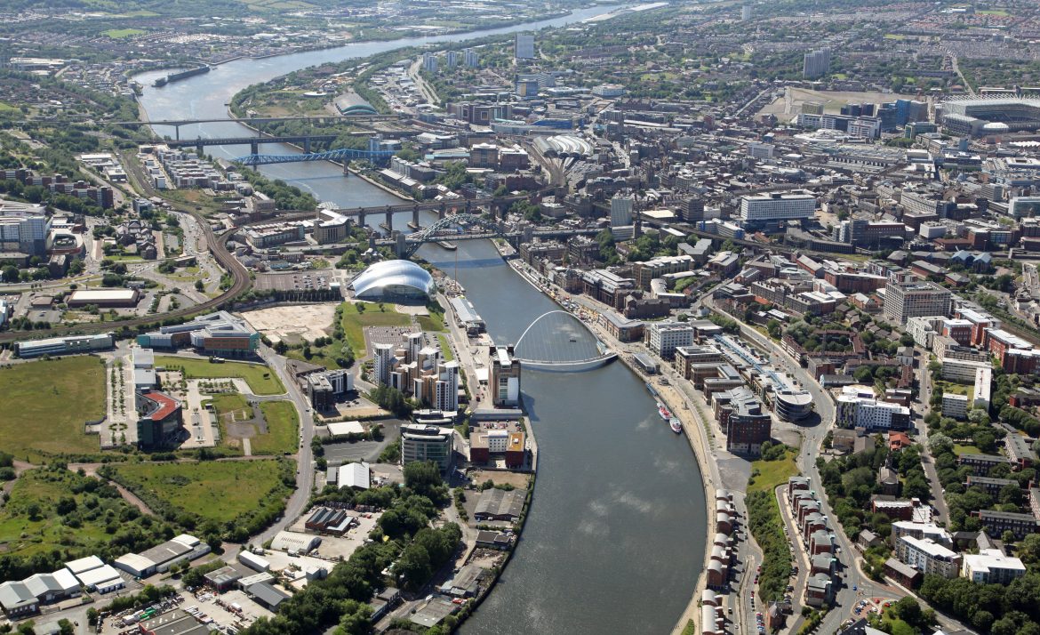 Aerial of Newcastle