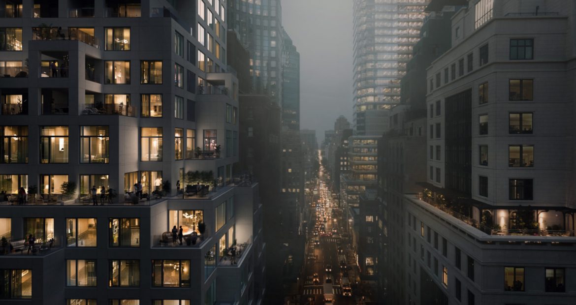 Construction has begun on a residential tower along New York City’s Billionaire’s Row design by architect ODA.