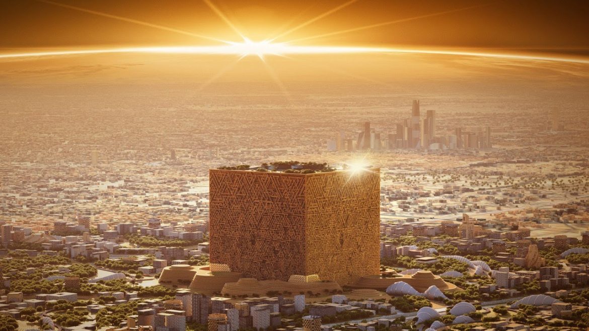 The Saudi Arabian government has unveiled plans for a 400-metre-tall cube-shaped skyscraper named Mukaab in the capital of Riyadh.
