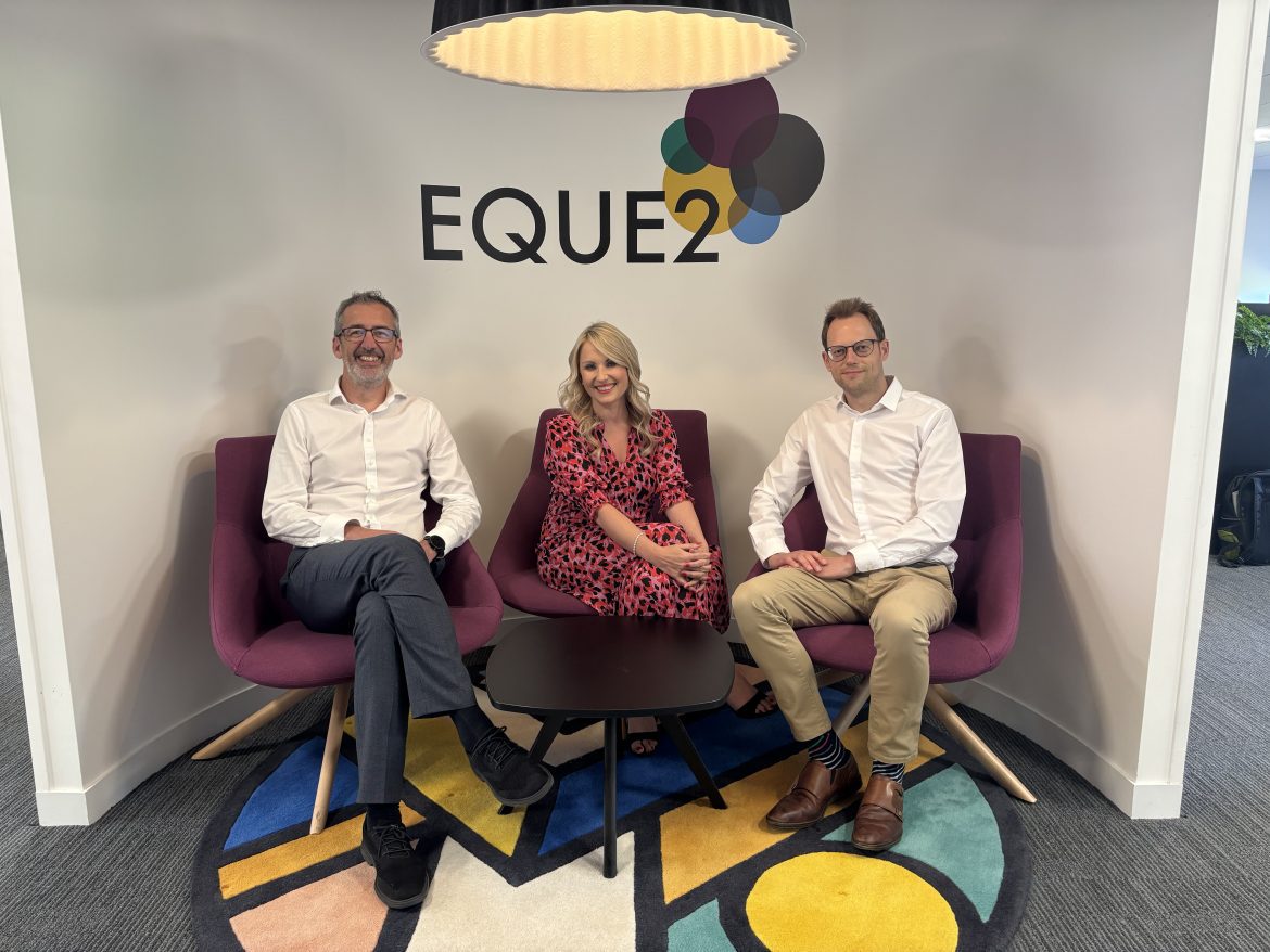 (From left to right) Steve Chambers, Chief Operating Officer, Eque2; Sarah Crawford, Managing Director, Chalkstring; Richard Boston, Chief Marketing Officer, Eque2